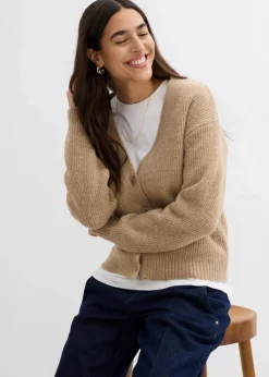 Rippenstrick Cardigan