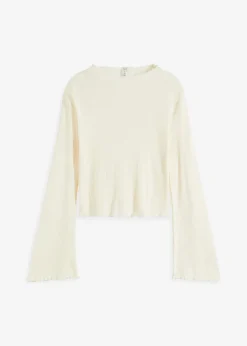 Rippshirt aus reiner Baumwolle