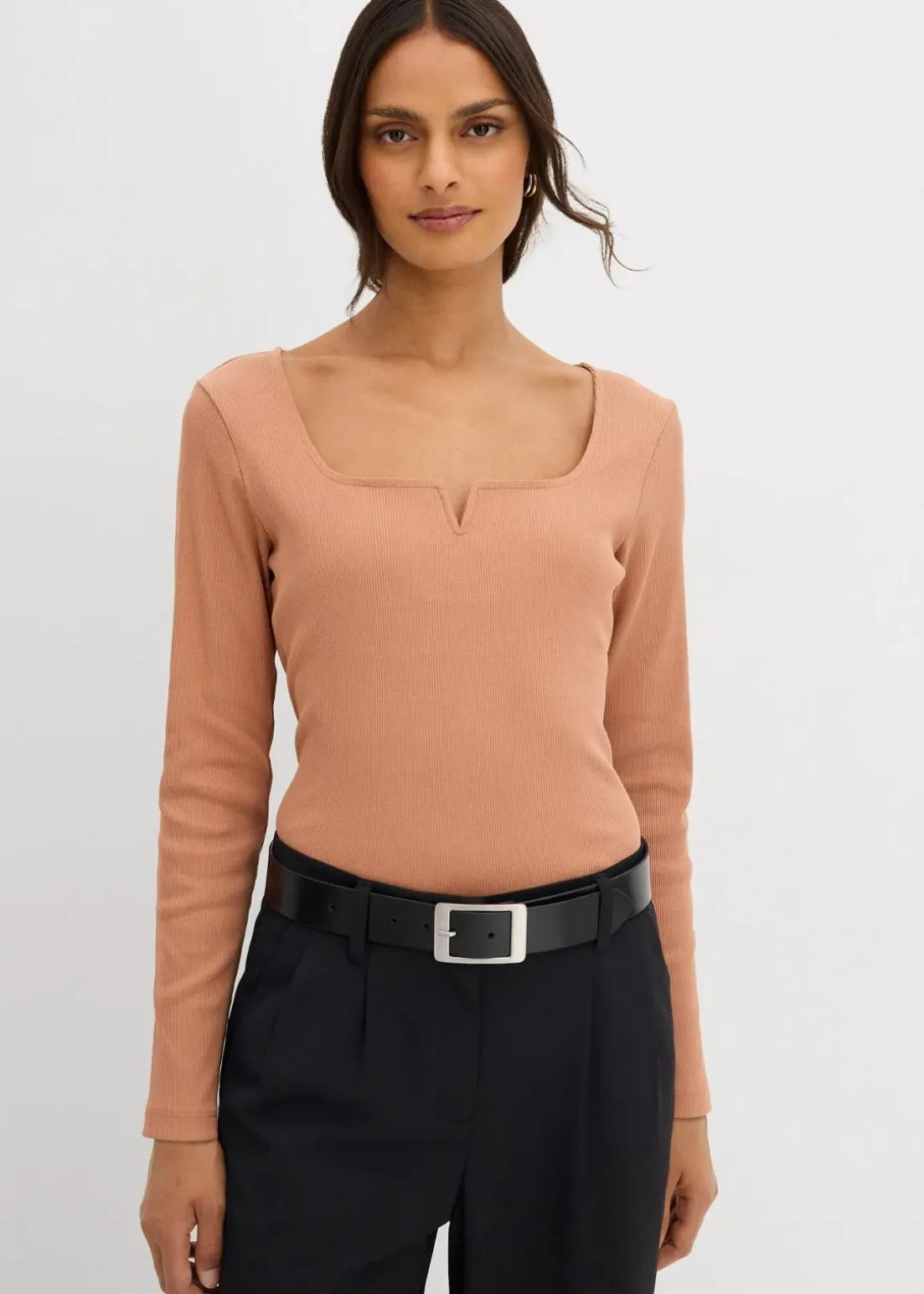 Rippshirt aus reiner Bio-Baumwolle