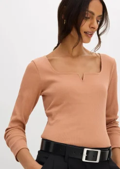 Rippshirt aus reiner Bio-Baumwolle