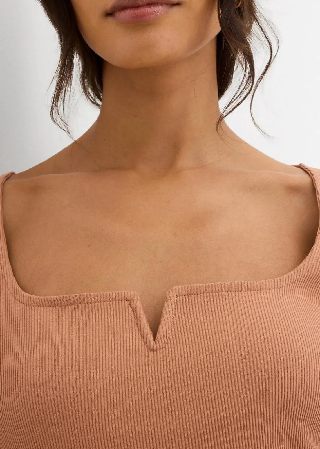 Rippshirt aus reiner Bio-Baumwolle