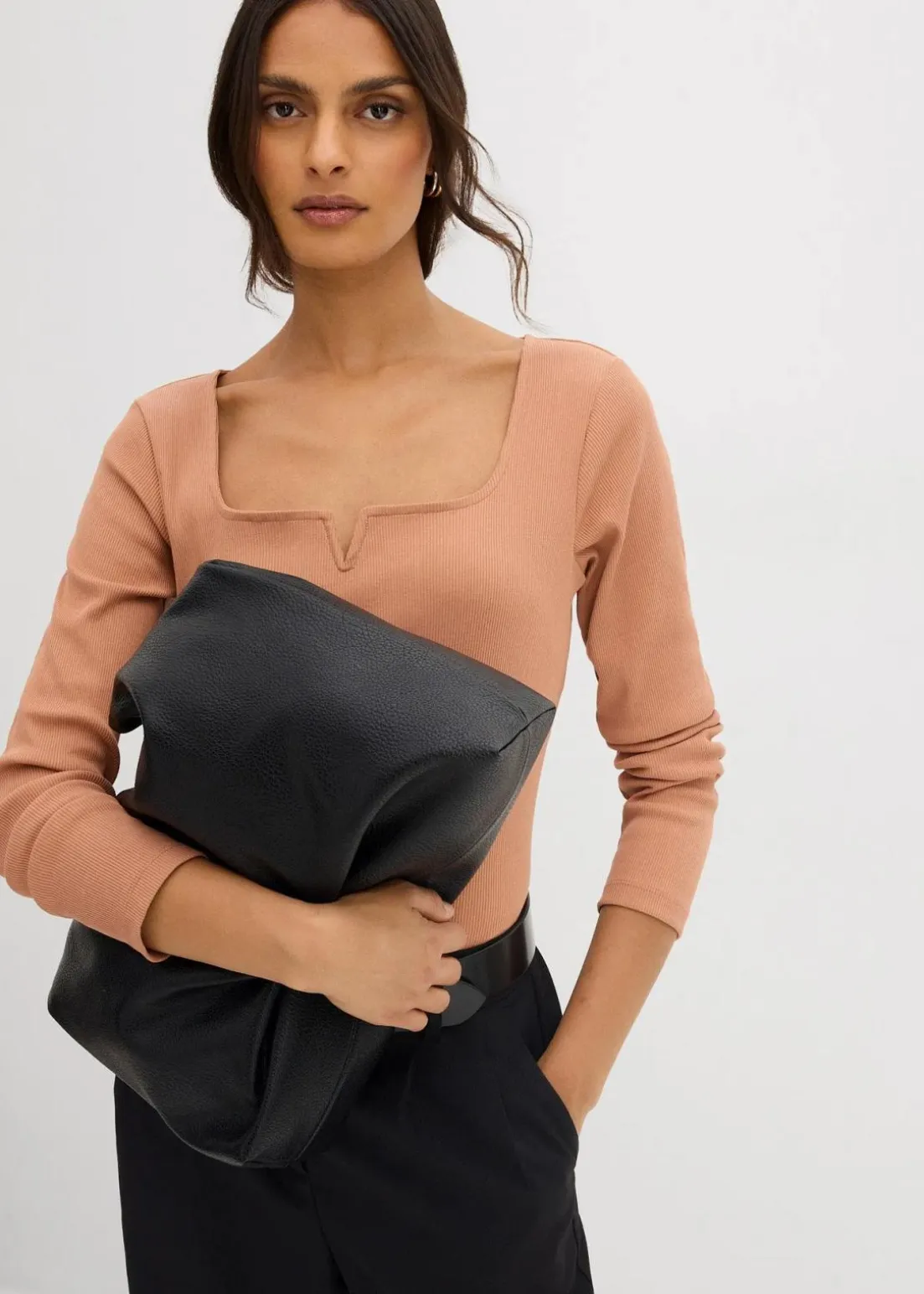 Rippshirt aus reiner Bio-Baumwolle