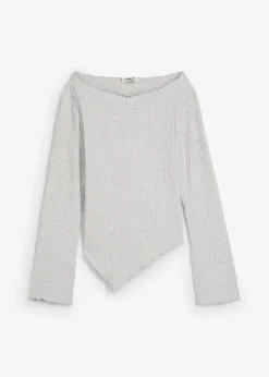 Rippshirt aus softem Viskose-Mix