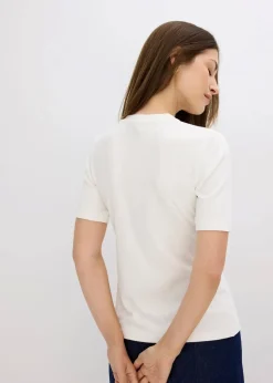 Rippshirt aus softem Viskose-Mix