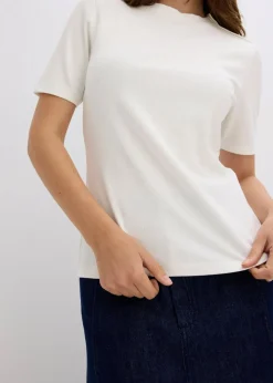 Rippshirt aus softem Viskose-Mix