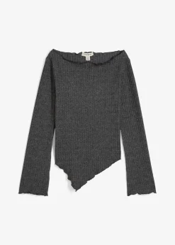 Rippshirt aus softem Viskose-Mix