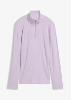 Rippshirt aus softem Viskose-Mix