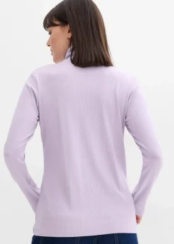 Rippshirt aus softem Viskose-Mix