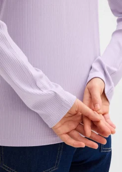 Rippshirt aus softem Viskose-Mix