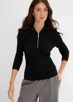 Rippshirt aus softem Viskose-Mix