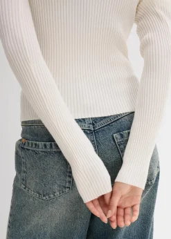 Rippshirt aus softem Viskose-Mix