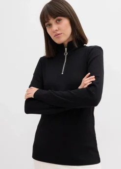 Rippshirt aus softem Viskose-Mix