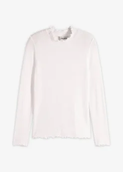 Rippshirt aus Viskose-Mix