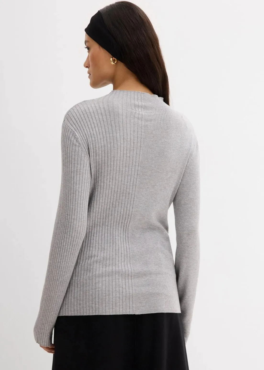 Rippshirt aus Viskose-Mix