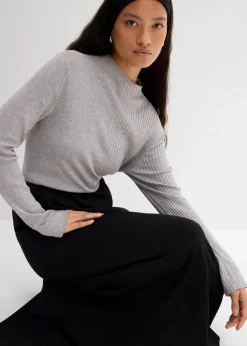 Rippshirt aus Viskose-Mix