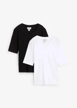 Rippshirt (2er-Pack)