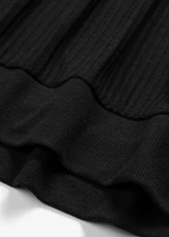 Rippshirt mit Fledermausärmeln