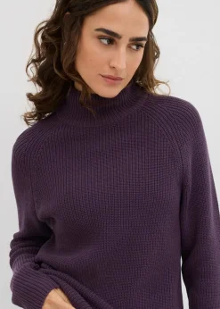 Rippstrickpullover aus reiner Bio-Baumwolle