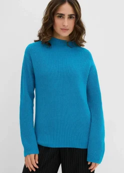 Rippstrickpullover aus reiner Bio-Baumwolle