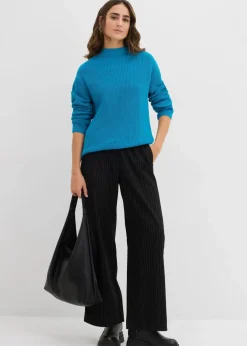 Rippstrickpullover aus reiner Bio-Baumwolle