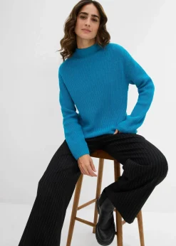 Rippstrickpullover aus reiner Bio-Baumwolle