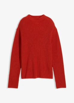 Rippstrickpullover aus reiner Bio-Baumwolle