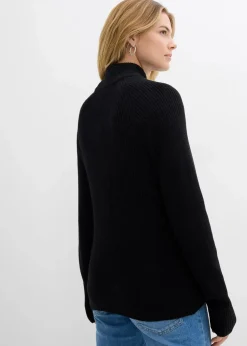 Rippstrickpullover aus reiner Bio-Baumwolle