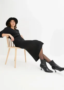 Ripp-Strickrock aus Viskose-Mix