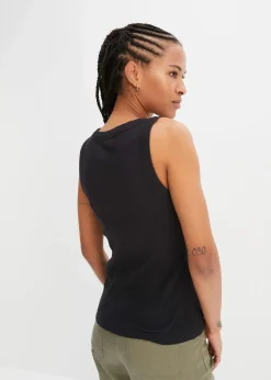 Ripp-Top aus reiner Bio-Baumwolle