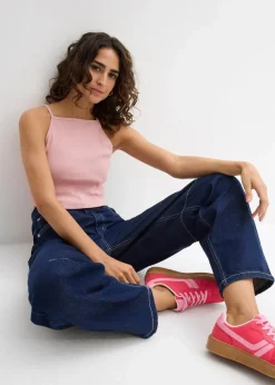 Ripp-Top aus reiner Bio-Baumwolle