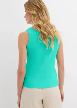 Ripp-Top mit Bio-Baumwolle (2er Pack)