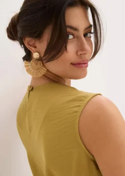 Ärmelloses Blusentop mit Knoten