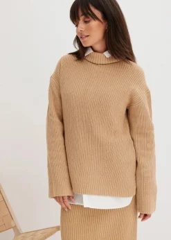 Rollkragenpullover aus reiner Baumwolle