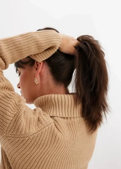 Rollkragenpullover aus reiner Baumwolle