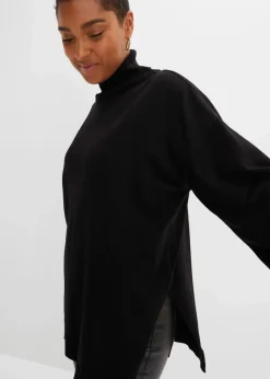 Rollkragenpullover aus Viskose-Mix