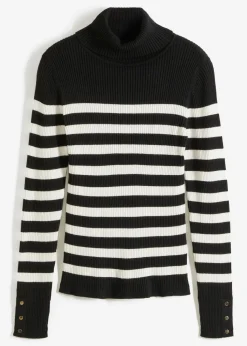 Rollkragenpullover aus Viskose-Mix