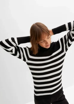 Rollkragenpullover aus Viskose-Mix