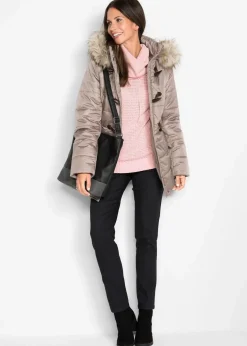 Rollkragenpullover mit Kordeln