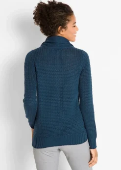 Rollkragenpullover mit Kordeln