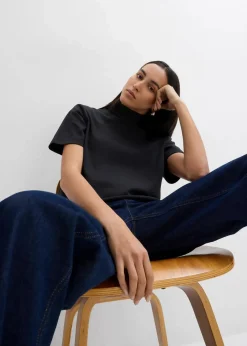 Rollkragenshirt aus reiner Bio-Baumwolle