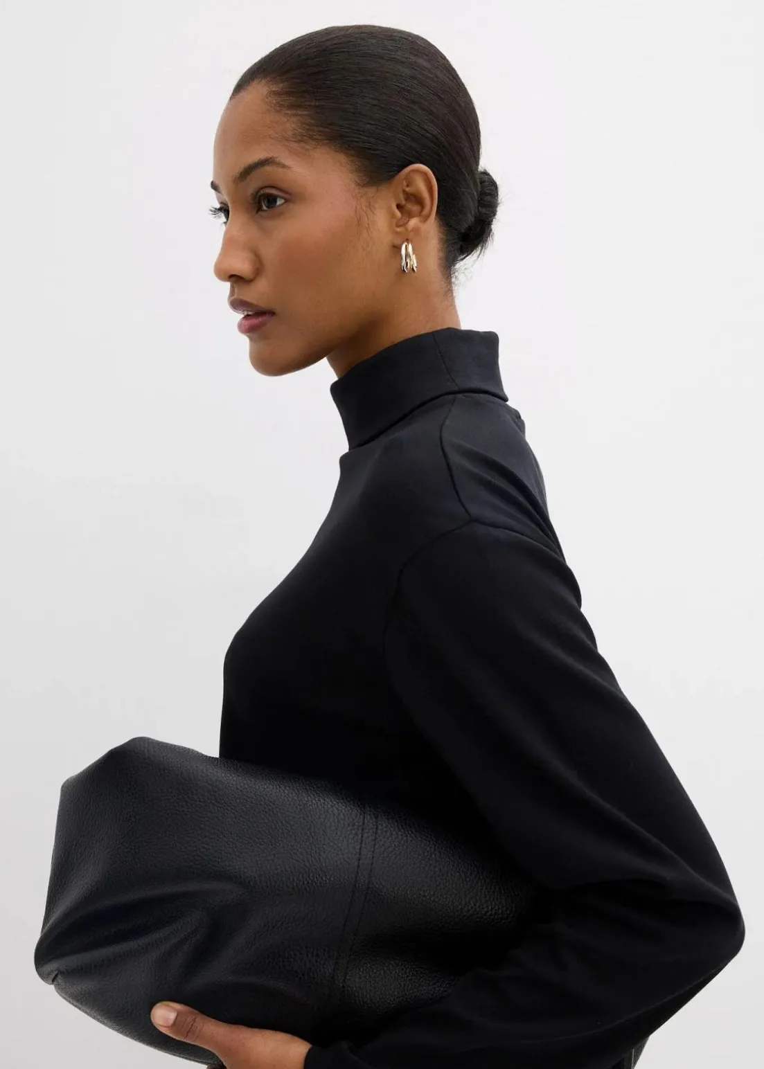 Rollkragenshirt aus reiner Bio-Baumwolle