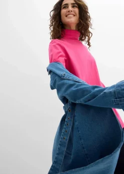 Rollkragenshirt aus reiner Bio-Baumwolle