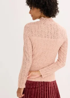 Rollkragenshirt aus Spitze