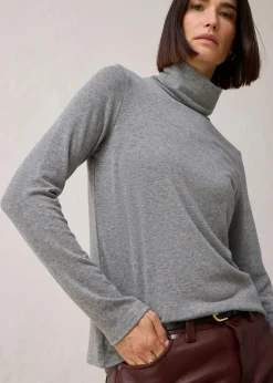 Rollkragenshirt mit Woll-Anteil