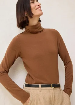 Rollkragenshirt mit Woll-Anteil