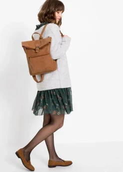 Rucksack mit Außentasche und Schnallendetail