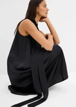 Satin Midikleid aus Viskose-Mix