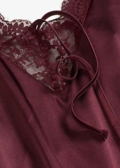 Satin Negligé mit Glanzeffekt