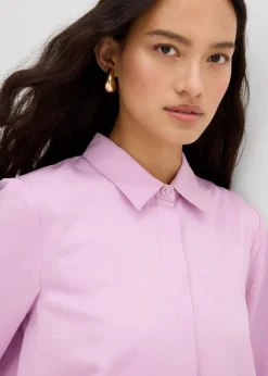 Satinbluse aus Viskose-Mix