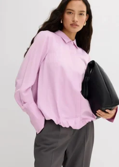 Satinbluse aus Viskose-Mix